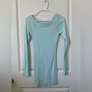 Express Sky Blue Basic Tee